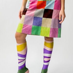 Isaac Mizrahi for Target- Colorful Patchwork Skirt